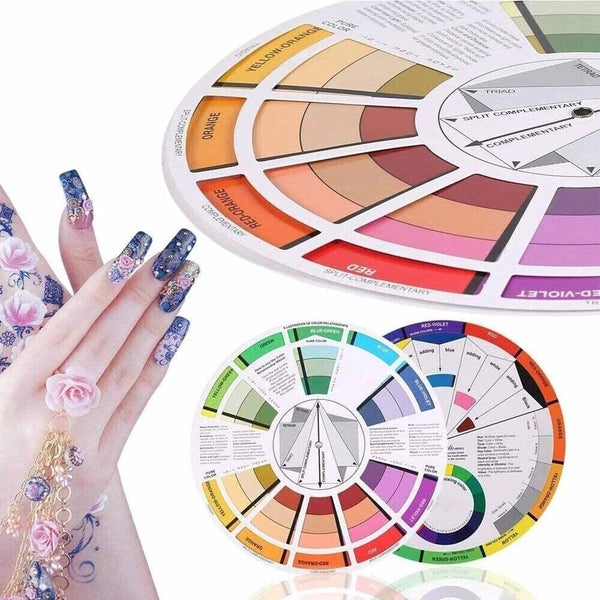 Artists Colour Wheel Mixing Colour Guide 23cm Artist Colour Wheel Nail Painting