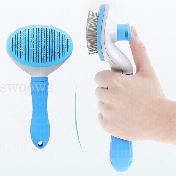 Pet Dog Cat Grooming Comb Brush Tool Gently Removes Loose Undercoat Knots Mats