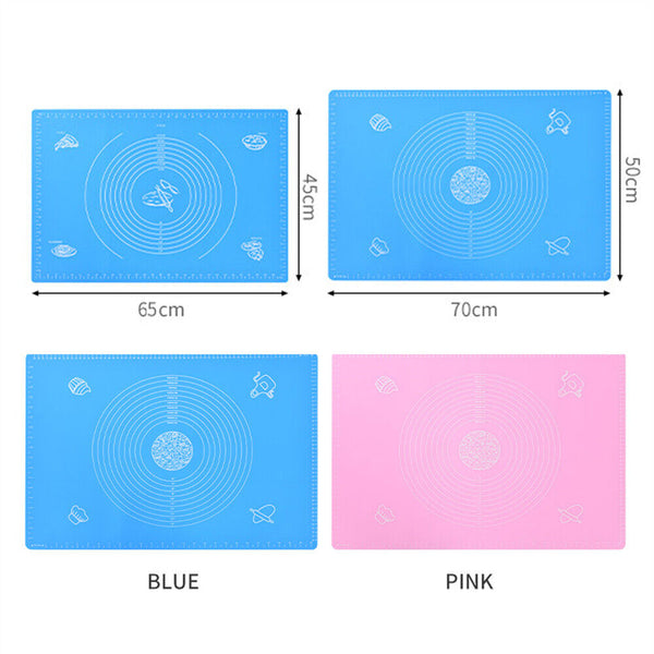 up to70X50 cm Silicone Baking Mat Pastry Bakeware Pad Tray Clay Fondant sheet