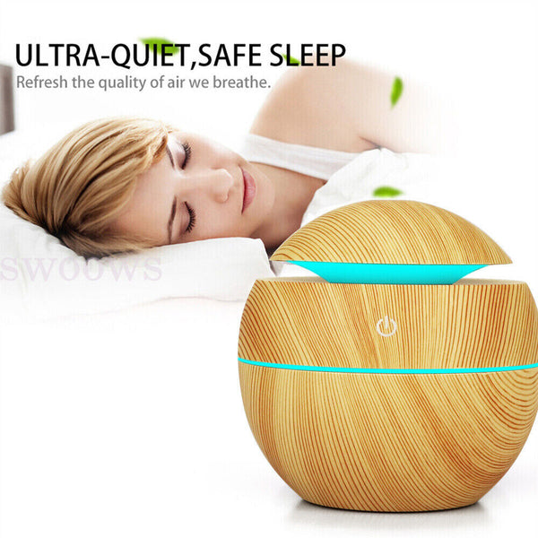 Ultrasonic Aroma Air Humidifier Aromatherapy Diffuser Essential Oil LED Purifier