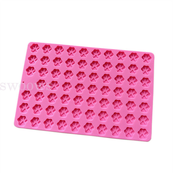 Pet Cookie Molds Silicone Baking Mat Non-Stick Bone Shape Paw Shape Mould