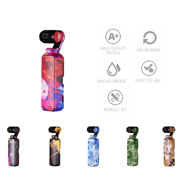 3PCS Camera Sticker Waterproof Cover Wrap PVC Gimbal Decal For DJI OSMO Pocket