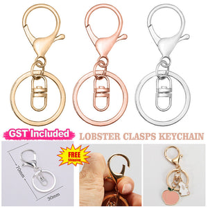 UP50 Swivel Keyring Lobster Clasps Keychain Key Ring Clasp Lanyard Trigger Clips