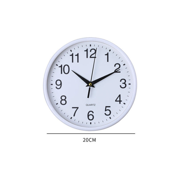 Wall Clock Quartz Round Square Wall Clock Silent Non-Ticking Battery Operated AU