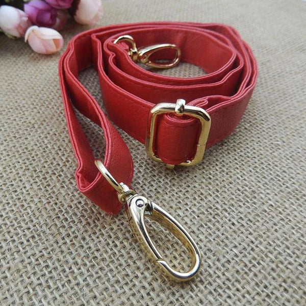 6 Colors Adjustable Shoulder Leather Handbag Bag Purse Strap Replacement 124cm