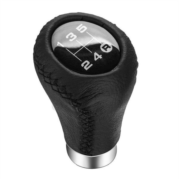 Leather 5 Speed Manual Car Gear Stick Shift Knob Shifter Lever Universal AU