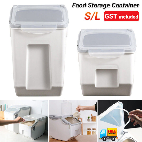 10KG 15KG Pet Dog Cat Food Storage Container Rice Grains Container Box with Lids