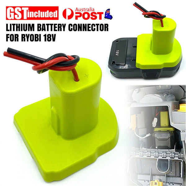 Power Wheels adapter for Ryobi One+ 18V Lithium Ion Battery Dock Power Connector