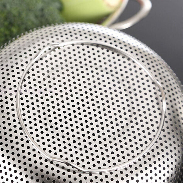 Stainless Steel Fine Mesh Strainer Colander Food Rice Vegetable Fruits Sieve