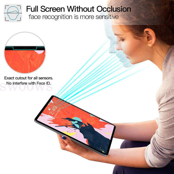 1/2 Full Coverage Tempered Glass Screen Protector For Apple iPad Air 4 Gen 10.9