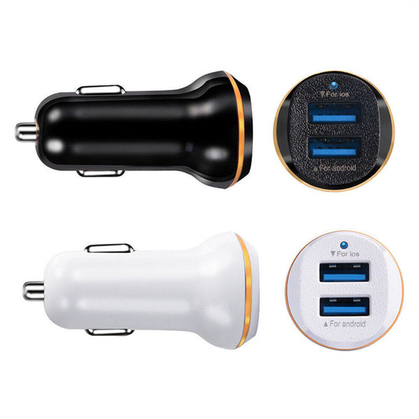 Fast 3.1A Car Phone Charger Dual USB Power Adapter For Cigarette Lighter Port