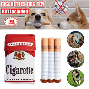 Giggles Interactive Cigarettes Dog Toy Teething Toys Funny Squeaky Cigars Plush