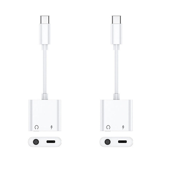 USB-C Type C to 3.5mm Headphone Jack and Charger AUX Audio Adapter Splitter AU