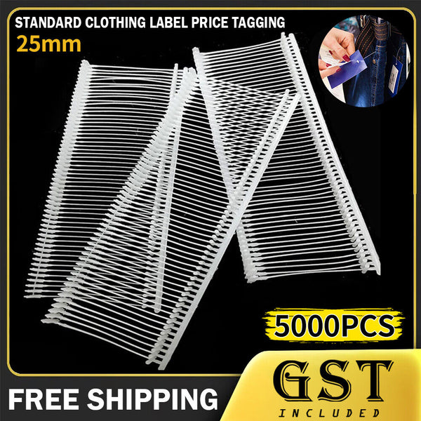 5000Pcs 25mm Eco-friendly clothing garment price label tagging tag gun barbs -N