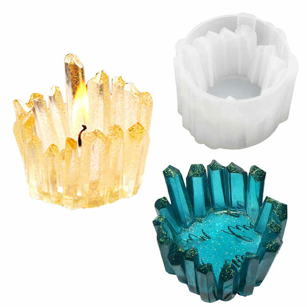 3D Iceberg Shap Candle Mold DIY Silicone Candle Holder Mould Resin Epoxy Casting