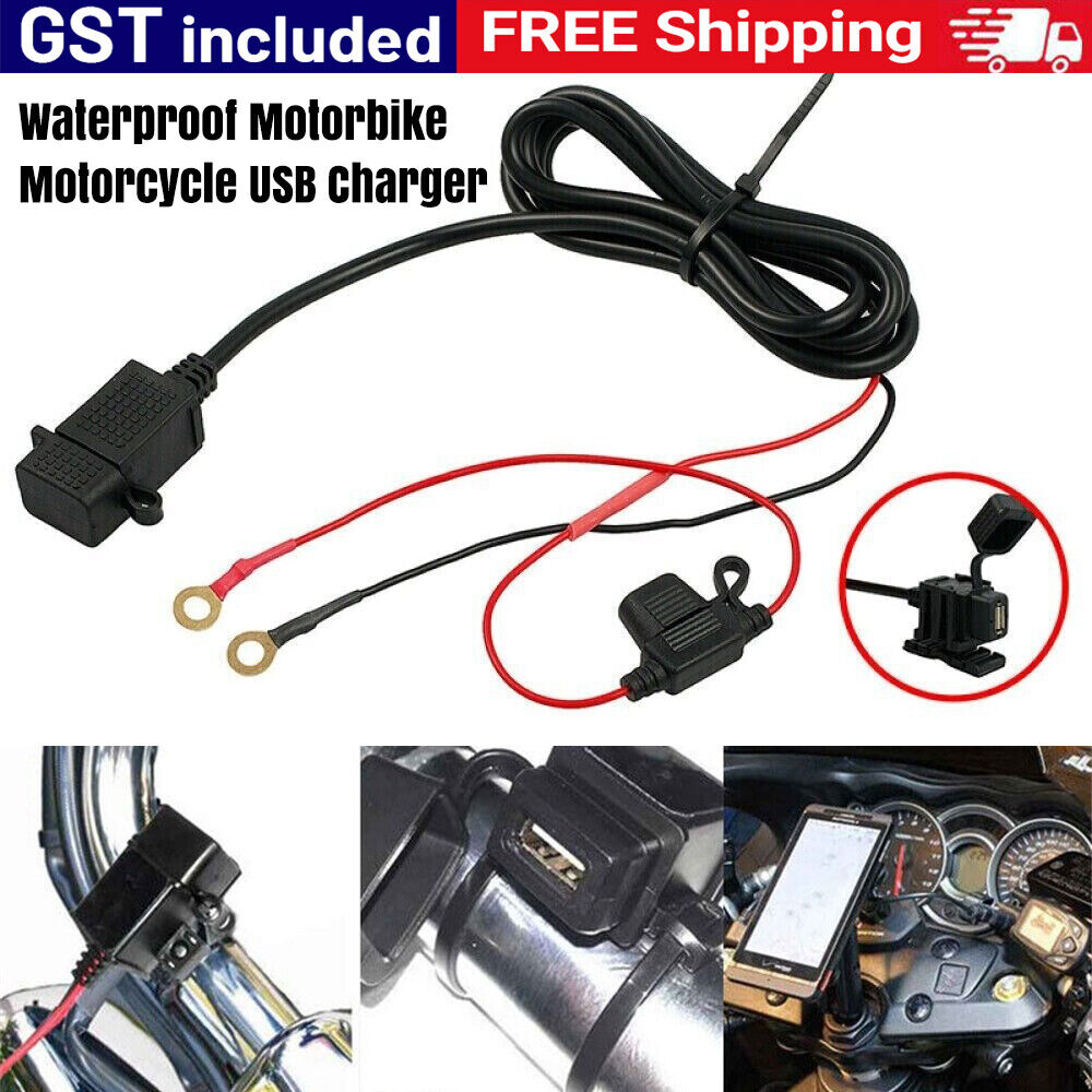 Waterproof Motorbike Motorcycle USB Charger 24V/12V Mobile Power Socket Adapter