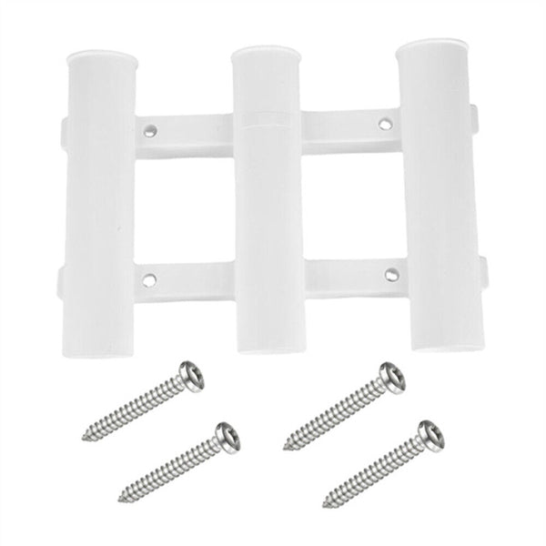 Fishing Rack 3 Tube Rod Holder Rack  Bracket Socket Boat Kayak Plastic Holder AU