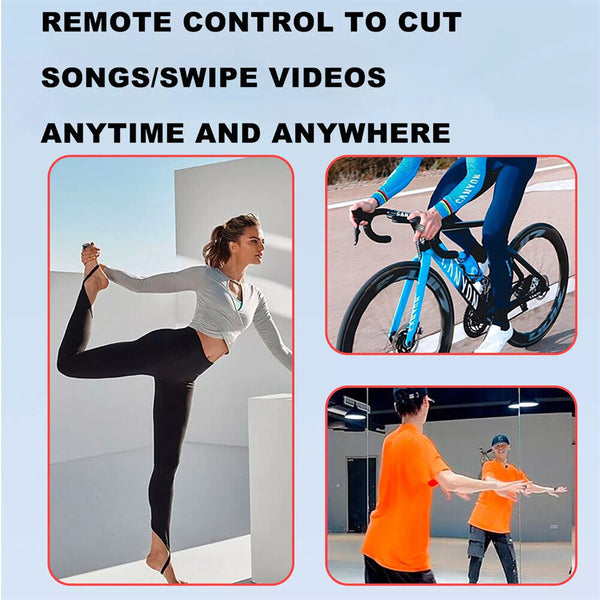 Tiktok Remote Ring Auto Camera Shutter Smart Page Turner Bluetooth Scrolling