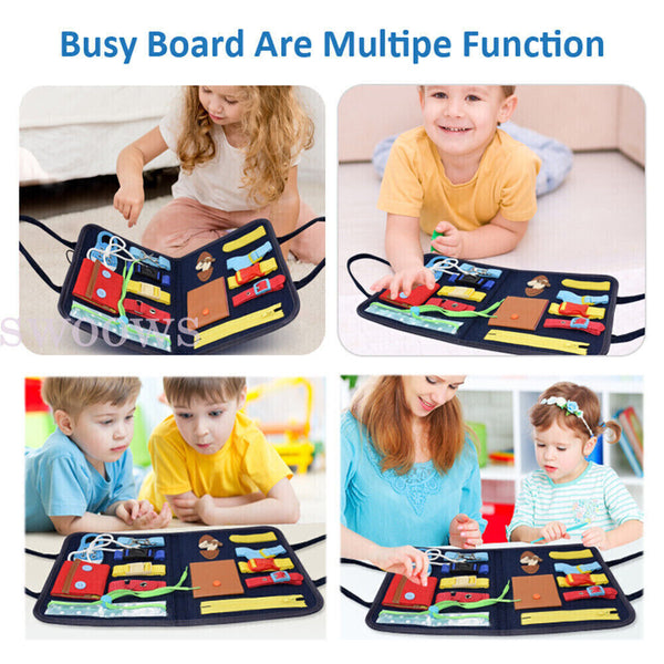 Busy Board Toddler Montessori Educational Toys Intelligence Learning Sensory Toy