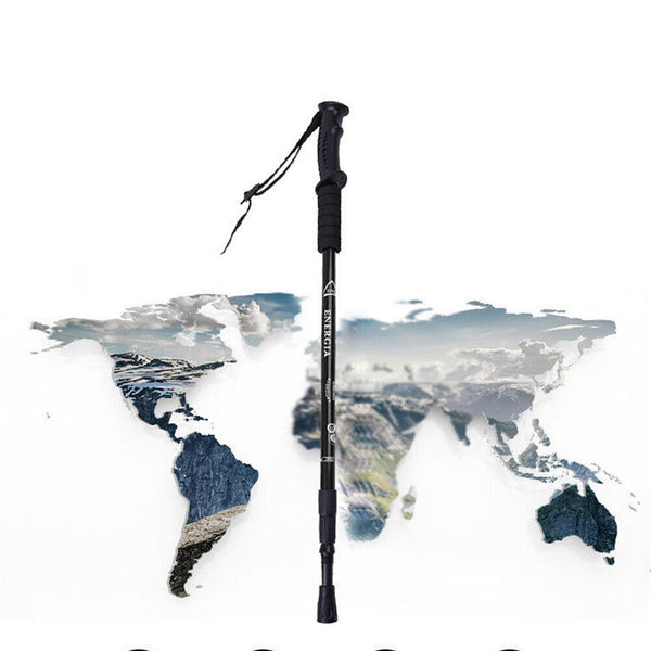 Adjustable Lightweight Hiking Trekking Poles Walking Stick Anti Shock Camping AU