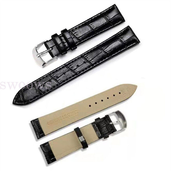 22mm 20mm Universal Quick Release Crocodile Pattern Leather Watch Band Strap