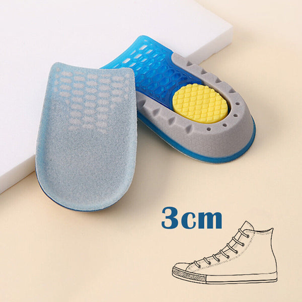 Unisex Insole Heel Lift Insert Shoe Pad Height Increase Elevator Taller Cushion