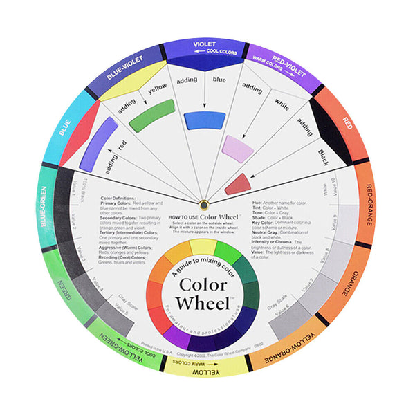 Artists Colour Wheel Mixing Colour Guide 23cm Artist Colour Wheel Nail Painting