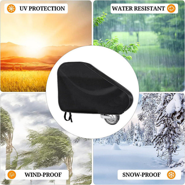 600D Heavyduty Caravan Drawbar Tow Hitch Cover Camper Trailer Black With Buckle