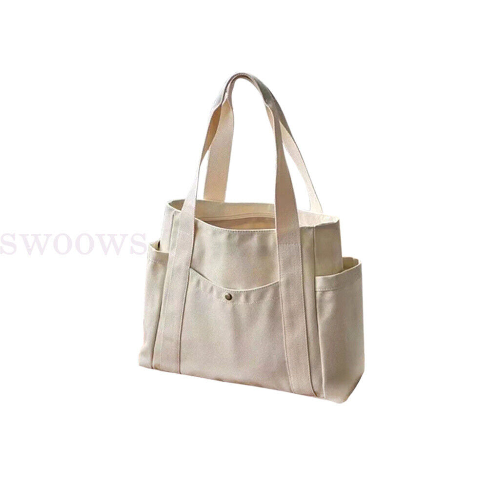 Women Canvas Tote Bag Travel Casual Handbag Shoulder Bag Large Shopping Bags