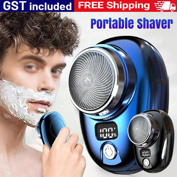 1/2x USB Mini Shave Pocket Size Portable Electric Shaver Rechargeable Razor Men