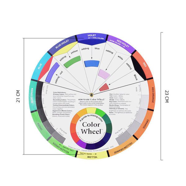 Artists Colour Wheel Mixing Colour Guide 23cm Artist Colour Wheel Nail Painting