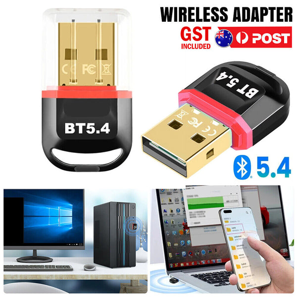 USB Bluetooth 5.4 Adapter Wireless Dongle Receiver Transmitter For PC Laptop