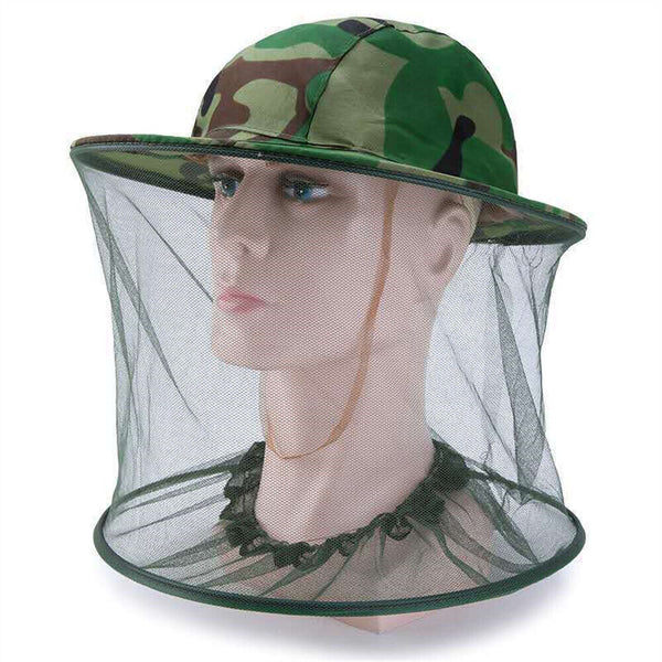 2Pcs Mosquito Insect Head Net Mesh Protector W/ Hat Fly Bee Fishing Camping