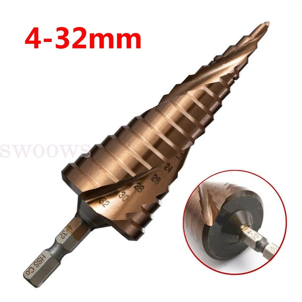 4-32mm Step Drill HSS Steel Titanium Coated Cone Bit Hole Cutter Part Metal