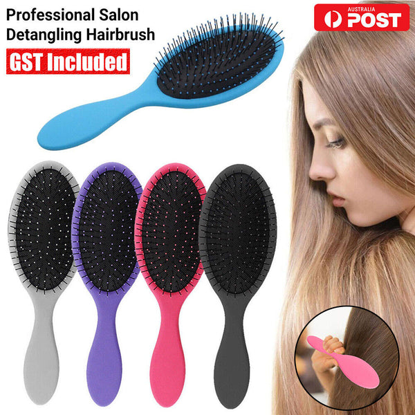 Wet Comb Bristle Brush Professional Salon Detangling Hairbrush Scalp Massage