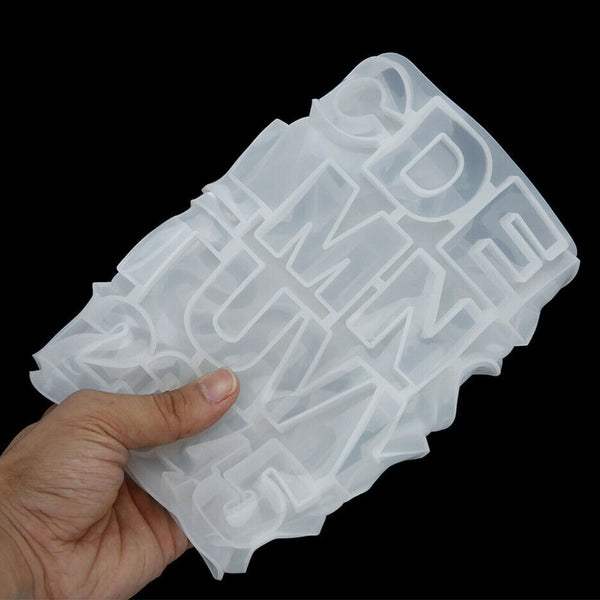 224xEpoxy Resin Mold Casting Letter Alphabet Number Silicone Jewelry Mould Craft