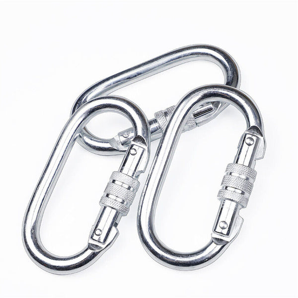 10x 25KN Screw CARABINER / KARABINER Rock Climbing Tree Rigging Equipment 2500KG