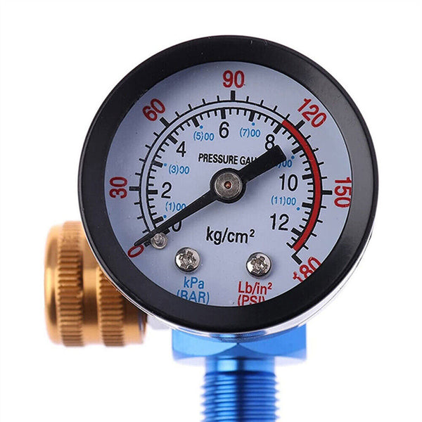 1/2Spray Gun Air Pressure G1/4 Regulator Gauge Adjust forCarAuto Repair Painting