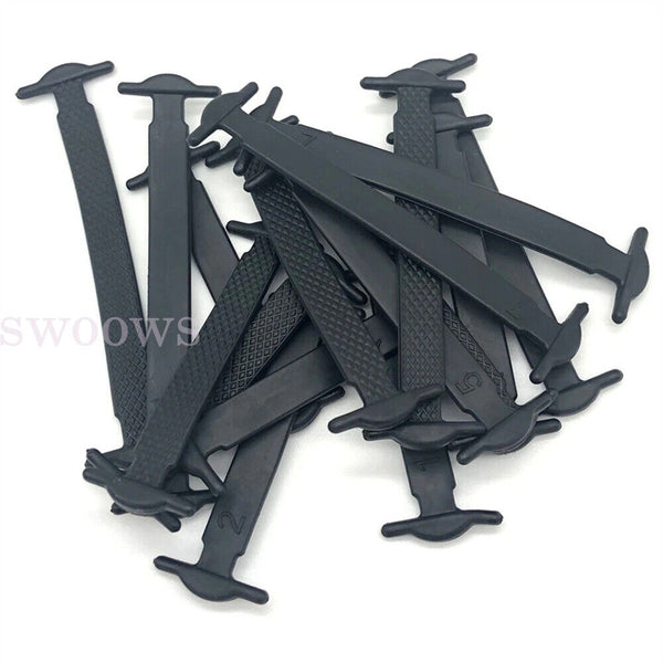 No Tie Elastic Silicone Shoe Laces Shoelaces Sneakers Sports Child/Adult/Unisex