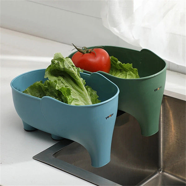 Kitchen Drain Basket Sink Elephant Clean Leftover Sink Strainer Fruit Vegetable