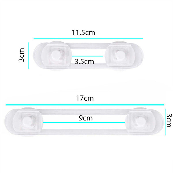 2-8x Baby Kids Safety Home Locks Protecter Door Fridge Drawer Proof Latches Set