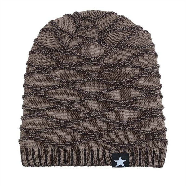 Men Knitted Thermal for Slouch Beanie Hat Winter Fleece Lined Warm Skull Ski Cap