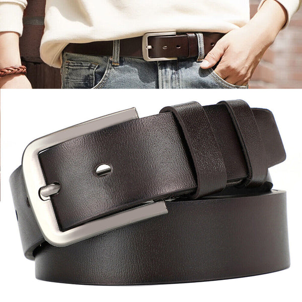 Leather Belts For Men's High Quality Buckle Jeans Casual 105 110 115 cm Belt