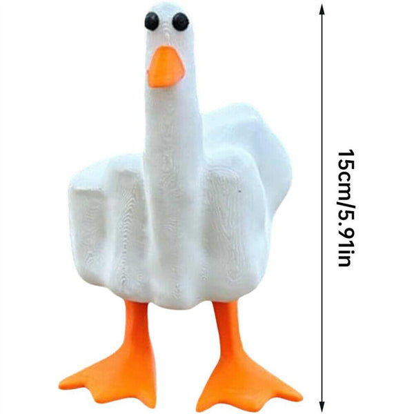 2024 Duck You Resin Duck Figurine Ornament Little Duck Figurine Yard Art Decor