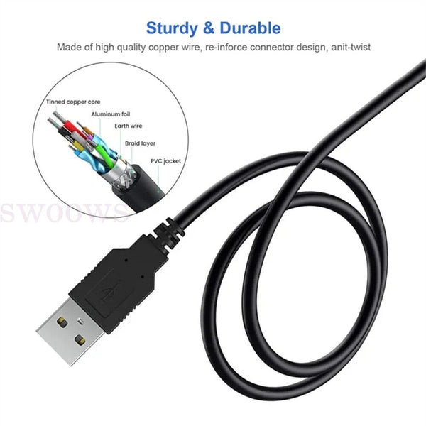 USB Charger Charging Power Cable for Nintendo DSI 2DS 3DS 3DSXL NEW 3DSXL