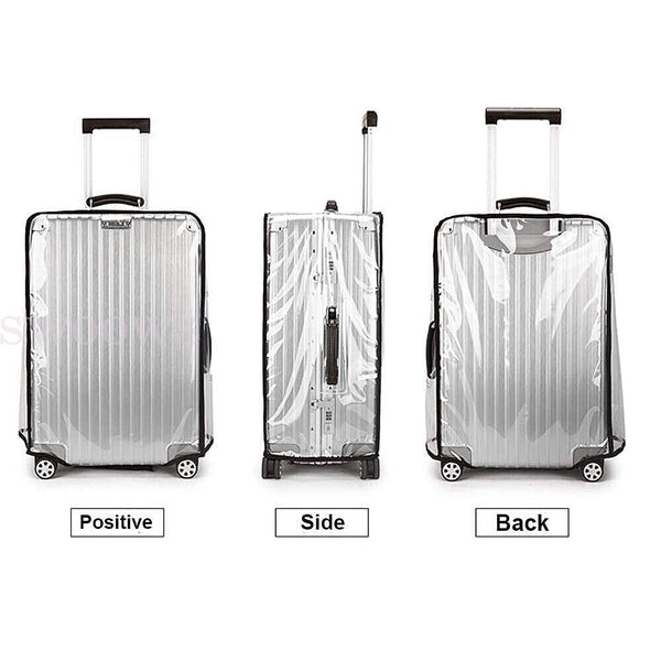 Transparent Waterproof PVC Travel Luggage Protector Clear Suitcase Cover 26"-30"