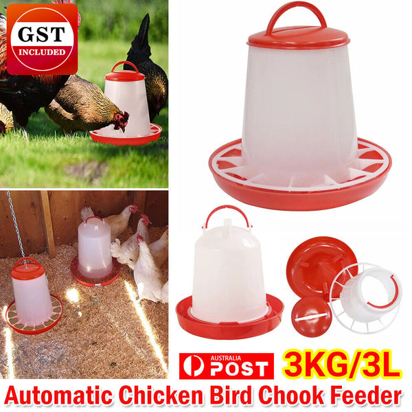 Automatic Chicken Bird Chook Feeder Poultry Feeder Poultry Drinker Bird Waterer