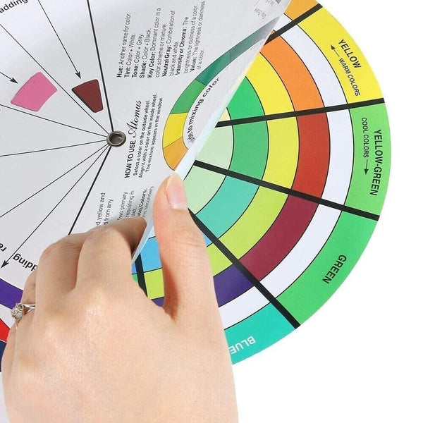 Artists Colour Wheel Mixing Colour Guide 23cm Artist Colour Wheel Nail Painting