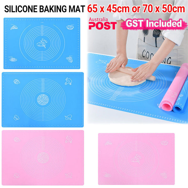 up to70X50 cm Silicone Baking Mat Pastry Bakeware Pad Clay Fondant sheet Large