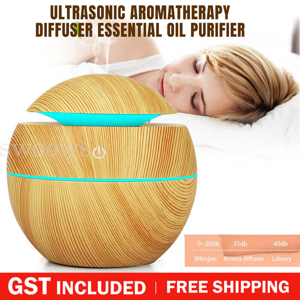 Ultrasonic Aroma Air Humidifier Aromatherapy Diffuser Essential Oil LED Purifier